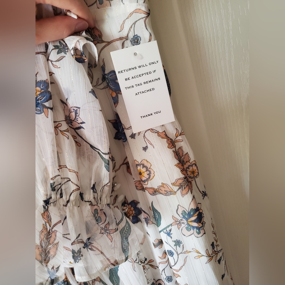 For love and lemons Elyse Ruffled Maxi Dress Small - Picture 4 of 7